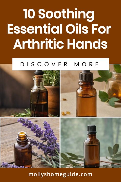 Discover the power of natural remedies with essential oils for arthritic hands. Find effective pain relief and reduce inflammation using essential oil blends specifically designed to target arthritis discomfort. Treat your hands and thumb osteoarthritis with the top essential oils known for their soothing properties. Explore aromatherapy guide to combat rheumatoid arthritis symptoms naturally. Try out these essential oil recipes for battling arthritis and create your own arthritis pain relief bl Medicinal Essential Oil Blends, Essential Oils For Arthritic Hands, Arthritic Hands Natural Remedies, Rheumatoid Nodules, Thumb Pain Relief, Pain Relief Essential Oils, Wrist Pain Relief, Arthritic Hands, Medicine Recipes