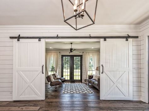 You Can Now Spend the Night in the Barndominium From "Fixer Upper" Fixer Upper Barndominium, Barndominium Interior, Barn House Plans, Interior Barn Doors, Farmhouse Bedroom, Barn Doors Sliding, Barn Style, Barndominium, Barn Doors