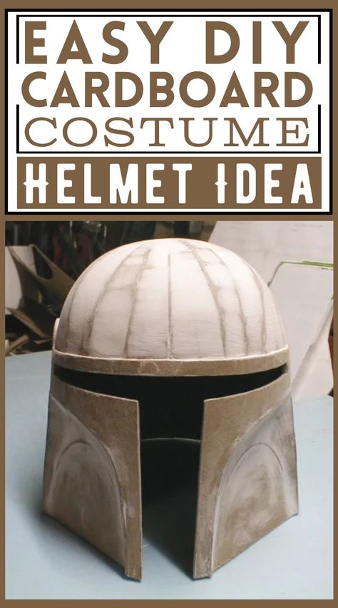 DIY Cardboard Costume Helmet Idea Helmet Template Free Printable, Cardboard Costumes Diy, Cosplay Cardboard, Cardboard Helmet, Foam Costume, Diy Star Wars, Cardboard Costume, Cardboard Mask, Darth Vader Helmet