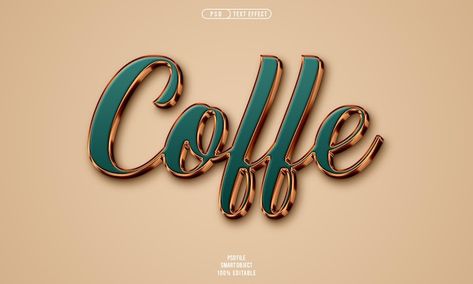 Free PSD coffe 3d editable text effect | Free Psd #Freepik #freepsd #style-text #text-effect-typography #font-styles #editable-font Free Psd Files, Psd Icon, Text Effect, Text Effects, Font Styles, Psd Files, Free Psd, Vector Photo, Typography