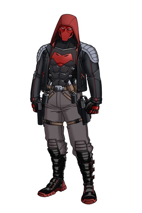 Red Hood Concept Art Suits, Red Hood Redesign, Red Hood Art, Batman Vengeance, Red Hood Wallpaper, Nightwing And Batgirl, Red Hood Jason Todd, Dead Man Walking, Fan Poster