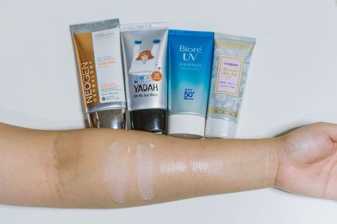 The Asian Beauty Sunscreen Battle: We compared four to find the best daily sunscreen! — Project Vanity Best Asian Sunscreen, Korean Sunscreen For Combination Skin, Asian Sunscreen, Beauty By Joseon Sunscreen, Sunscreen Guide, Beauty Of Joseon Sunscreen, Affordable Sunscreen In India, Korean Sunscreen, Mermaid Skin