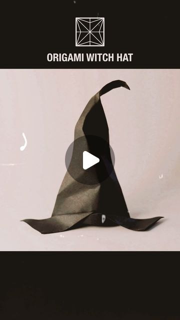 Paper Crafts 1101 on Instagram: "ORIGAMI WITCH HAT  Designed By Hyo Ahn Modified by Papercrafts 1101  #basteln #hexenhut #papercrafts #origami #witchhat" Witch Hat Diy Paper, Paper Witches Hat, Origami Witch Hat, Diy Witches Hat, Witch Hat Craft, Paper Witch Hat, Origami Witch, Diy Witch Hat, Origami Hat