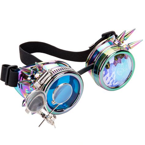 Smarter Shopping, Better Living! Aliexpress.com Rave Goggles, Kaleidoscope Glasses, Festival Mode, Edc Outfits, Steampunk Goggles, Attitude Clothing, Rock Punk, Vintage Gothic, Fantasy Jewelry