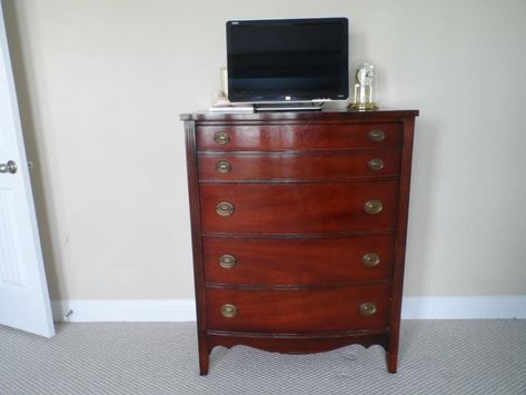 Refinished Mahogany Dresser, Refinishing Mahogany Furniture, Mahogany Dresser Makeover, Mahogany Furniture Makeover, Veneer Dresser Makeover, Cherry Furniture Makeover, Cherry Wood Bedroom Furniture, Mahogany Bedroom Furniture, Cherry Wood Bedroom