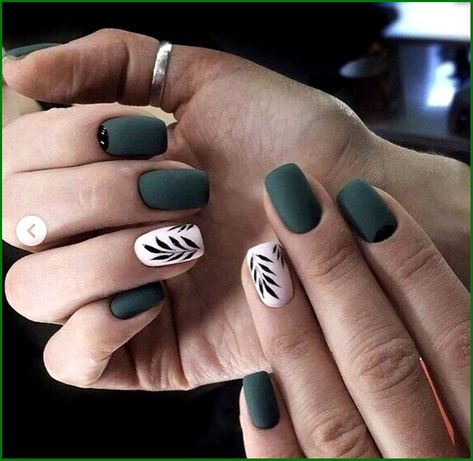 Matte Green Dip Powder Nails, Emerald Matte Nails, Unghie Sfumate, Boho Nails, Korean Nail Art, Matte Nail, Colorful Nail, Matte Nails Design, Nail Design Ideas