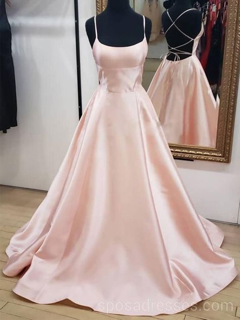 Pink Satin Prom Dress, Light Pink Prom Dress, Graduation Dresses Long, Prom Dresses Cheap, Formal Dresses Graduation, Cheap Formal Dresses, Prom Dresses Long Pink, Prom Dress Plus Size, Pink Prom Dress