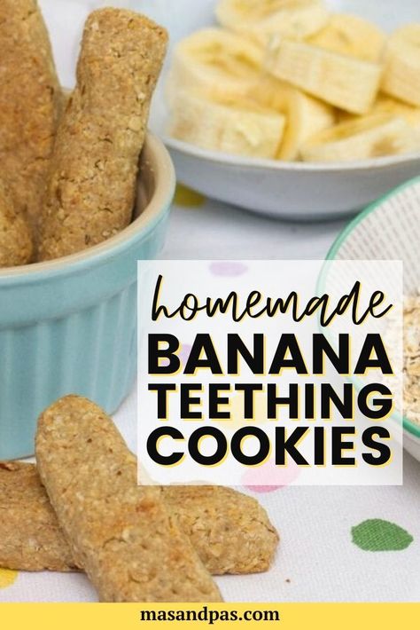 Teething Cookies, Homemade Baby Snacks, Teething Biscuits, Baby Led Weaning First Foods, Weaning Foods, Diy Baby Food, Easy Baby Food Recipes, Baby Led Weaning Recipes, Healthy Baby Food