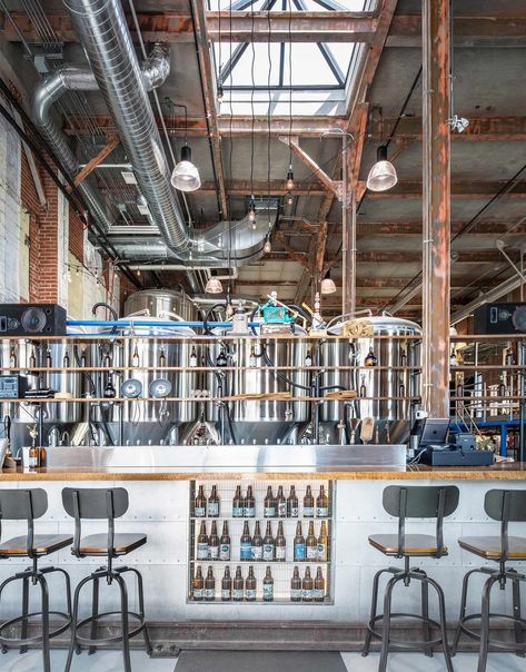 Small Brewery Design, Brewery Architecture, Brewery Bar Design, Brewery Aesthetic, Brewery Interior Design, Micro Brewery Design, Brewery Interior, Beer Cellar, Small Brewery