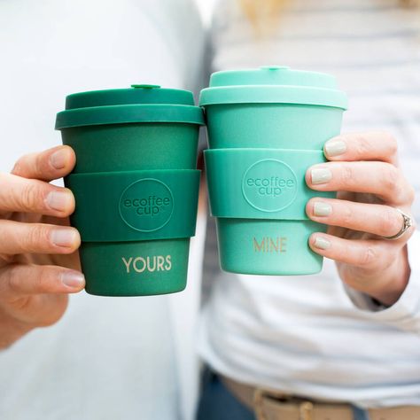 Eco Friendly Cups, Personalized Coffee Cup, Travel Coffee Cup, Boyfriends Girlfriends, Reusable Coffee Cup, Reusable Cups, Coffee Cup Set, Reusable Cup, Anniversary Gifts For Couples