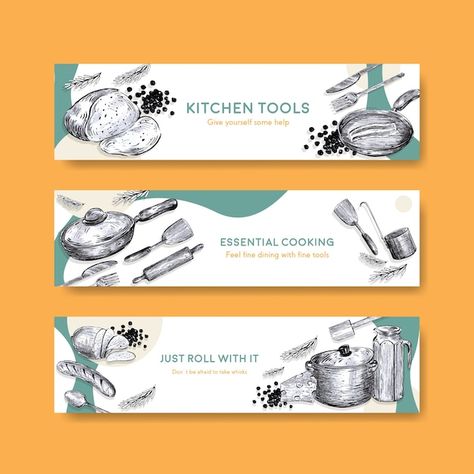 Kitchen Appliances Banner Design, Kitchen Graphic Design, Store Banner, Appliances Kitchen, Text Types, Vector Banner, Ecommerce Design, Business Banner, Sale Banner