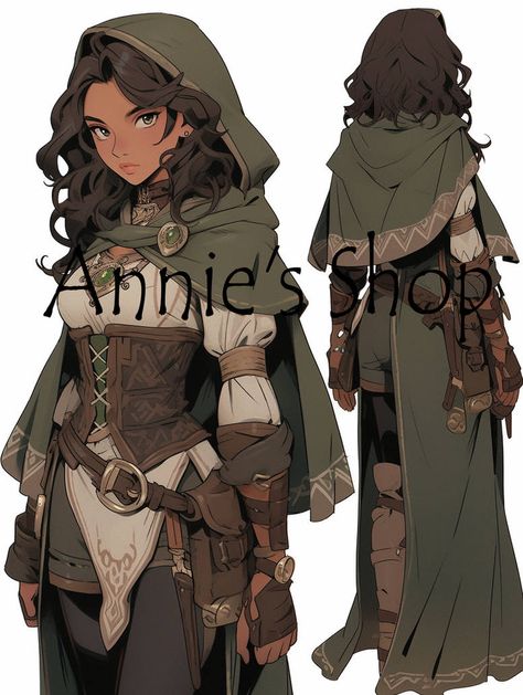 Ren Faire Outfits Rogue, D And D Outfit, Medival Outfits Women Traveler, Fantasy Traveller Outfit, Elf Clothes Fantasy Outfit Drawing, Midevil Outfits Female, Hair Concept Art, Fantasy Traveler Outfit, Dnd Character Design Female