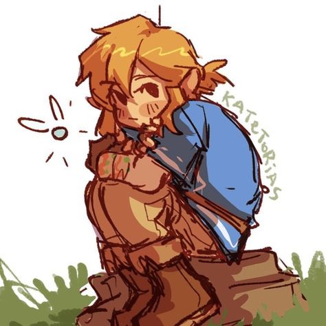 Link Cooking, Legend Of Zelda Botw Fanart, Link Cute Fanart, Link Loz Fanart, Zelda Fanart Princess, Cute Link Fanart, Cute Link, Totk Link Fanart, Zelda Botw Fanart