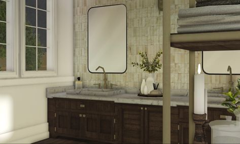 bloxburg traditional aesthetic bathroom realistic Vintage Bloxburg Bathroom, Bloxburg Interior Ideas Bathroom, Bloxburg Bathroom Ideas 3×2, Vintage Bloxburg, Bloxburg Bathroom Decals, Cabin Style Bathroom, Bloxburg Architecture, Bloxburg Bathroom Ideas, Bloxburg Cottage