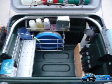 Diy Chuckbox, Chuck Box Plans, Camping Chuck Box, Fj Cruiser Forum, Camping Trailer Diy, Hiking Ideas, Chuck Box, Camp Food, Kitchen Box