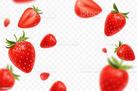 Strawberry Overlay, Strawberry Edit, Strawberry Photography, Ice Png, Illustration Strawberry, Strawberry Vector, مربى الفراولة, Strawberry Illustration, Strawberry Graphic