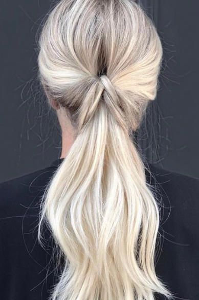 Inside-Out Ponytail Diy Low Ponytail Hairstyles, Inside Out Hair Hairstyles, Quick Cute Ponytails, Interview Ponytail Hairstyles, Adult Ponytail Hairstyles, Windy Day Hairstyles Long Hair, Stylish Ponytail Easy Hairstyles, Fun Ponytail Hairstyles, Easy Ponytail Hairstyles Medium