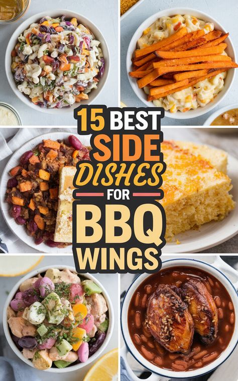 Don't Settle for Boring BBQ Wings – Try These Delicious Side Dish Options Instead! 🍗🥕 #BBQ #Foodie #Yum Bbq Side Dishes Black People, Best Side Dishes For Bbq, Sides For Bbq, Best Sides For Bbq, Grilled Vegetable Skewers, Bbq Side Dishes, Vegetable Skewers, Blue Cheese Dip, Bbq Side