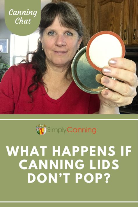 So are canning lids supposed to pop? Is the jar sealed, even if you didn’t hear that ping? Here’s what you should know. #canninglids #SimplyCanning Canning Tools, Canning Equipment, Canning Process, Food Preserving, Canning Jar Lids, Canning Food Preservation, Canning Tips, Water Bath Canning, Canning Lids