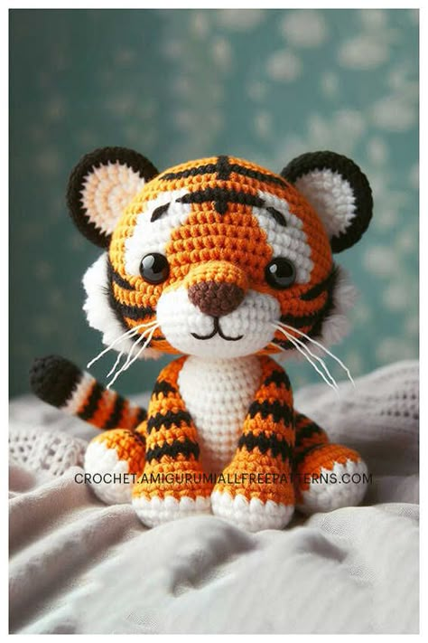 Cute Tiger Amigurumi Crochet Free Pattern Tiger Amigurumi Pattern, Tiger Free Crochet Pattern, Leopard Crochet Pattern, Crochet Zebra Pattern Free Amigurumi, Free Tiger Crochet Pattern, Crochet Zebra Pattern Free, Crochet Tiger Pattern Free, Tiger Crochet Pattern Free, Tiger Amigurumi Free Pattern