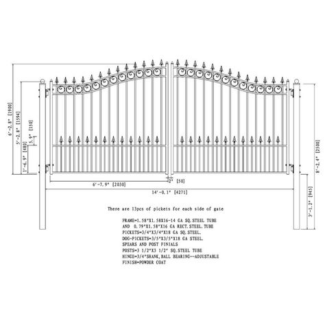 ALEKO 6 ft. H x 18 ft. W Paris Dual Swing Driveway Metal Gate & Reviews | Wayfair Prague Style, Driveway Fence, Wooden Gates Driveway, Gate Openers, Plywood Boat Plans, Gate Post, Driveway Landscaping, Driveway Gates, Steel Gate