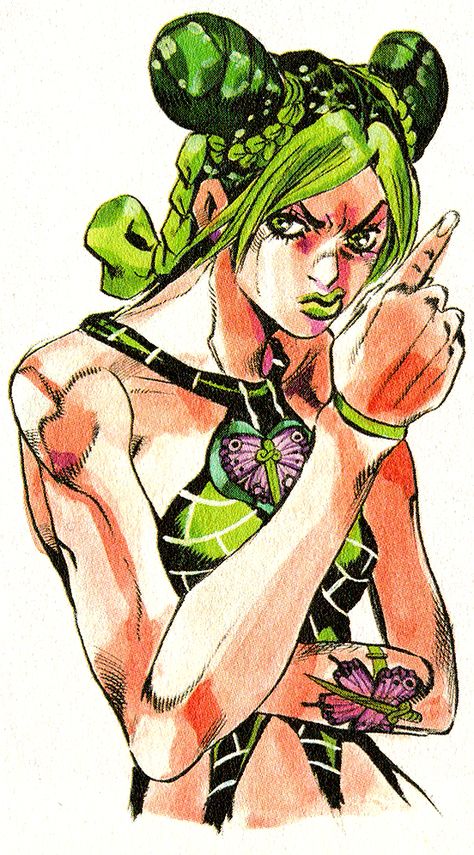 stone ocean 2001 Jojo Official Art, Jolyne Kujo, Jolyne Cujoh, Jojo Icons, Hirohiko Araki, Jojo Art, Jojo Parts, Stone Ocean, Jojo Reference