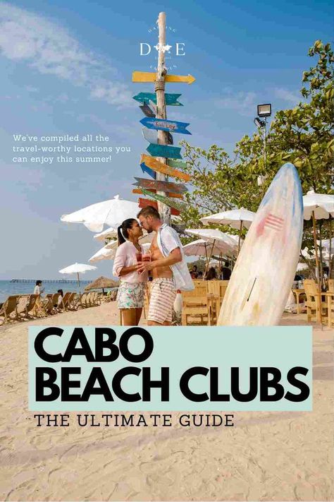 Experience the ultimate beachside enjoyment at the best beach clubs in Cabo, a highlight of the many incredible things to do in Cabo San Lucas Cabo San Lucas Beach Club, Cabo San Lucas Beach, Cabo Beach, Beach Luxury, Day Club, Beach Clubs, Beach Parties, Ocean Views, San Lucas