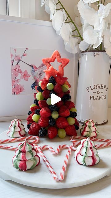 Natasha Swingler | Simple fruit tree xx 
#christmassnack #christmasfood #easyrecipe | Instagram Christmas Tree Food Ideas, Christmas Fruit Ideas, Christmas Fruit Tree, Food Christmas Tree, Effective Spaces, Christmas Tree Fruit, Appetizer Board, Christmas Tree Food, Fruit Christmas Tree