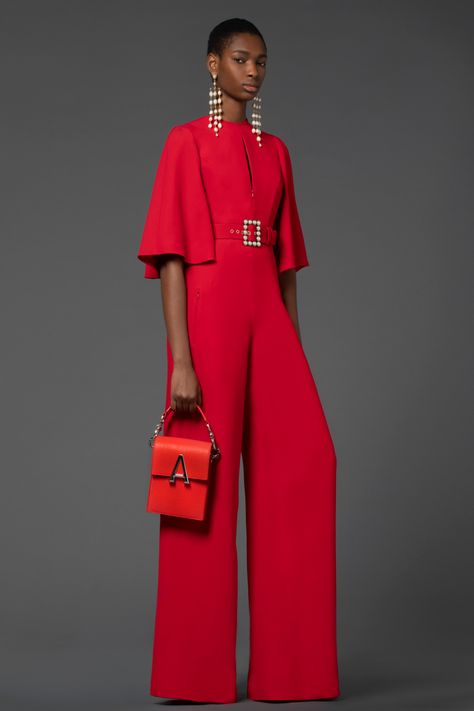 н Modern Cinderella, Andrew Gn, Jumpsuit Elegant, Moda Vintage, Looks Chic, Jumpsuit Fashion, Fabulous Fashion, Red Fashion, Look Fashion