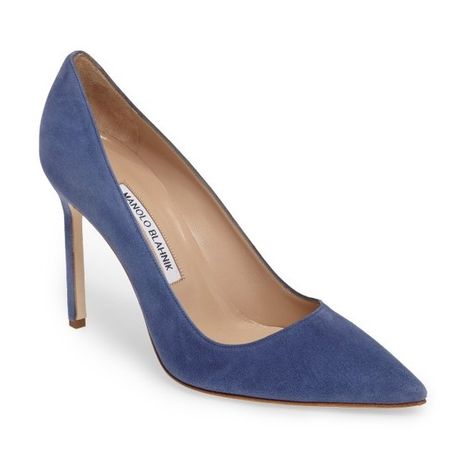 Formal Pumps, Manolo Blahnik Pumps, Pointy Heels, Manolo Blahnik Heels, Blue Pumps, Kinds Of Shoes, Fashion High Heels, Stiletto Pumps, Shoes Pumps