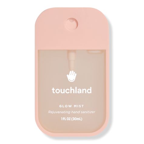 Glow Mist Rosewater Revitalizing Hand Sanitizer - Touchland | Ulta Beauty Clear Makeup, Sephora Skin Care, Eco Beauty, Lime Oil, Boost Collagen Production, Christmas Gift Guide, Makeup Case, Rose Water, Ulta Beauty