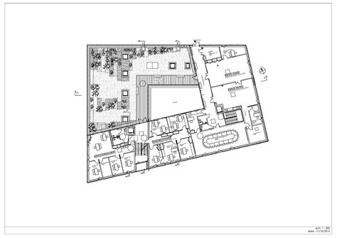 Social Center in Aubenas by Composite Architectes Social Housing Architecture, Building Design Plan, Urban Design Architecture, Architecture Board, Architecture Drawing Art, Urban Park, Multipurpose Room, Social Housing, Social Activities