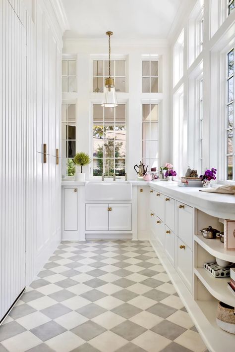 The Checkerboard Tile Trend | Lark & Linen Checkerboard Tile, Moore House, Checkerboard Floor, Tile Layout, Linen Interior, Tile Trends, 아파트 인테리어, Kitchen Farmhouse, Minimalist Living