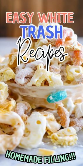 Easy White Trash Tv Trash Recipe, White Dirt Recipe, Trash Recipe, Dirt Recipe, Vintage Desserts, Trail Mix Recipes, Dinner Delicious, Snack Craving, Vintage Dessert