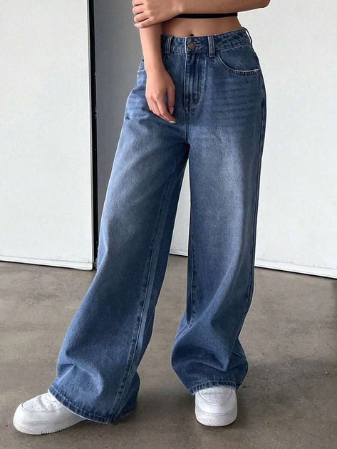 Vintage Wide Leg Jeans, Wide Leg Jeans For Women, Curly Hair Care Routine, Wide Legged Jeans, Cat Whiskers, Jeans For Women, Women Denim Jeans, Light Wash Denim, Kids Beachwear