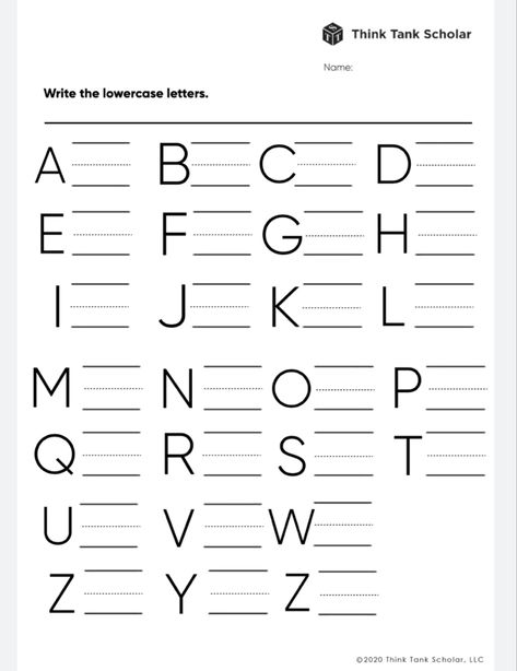 Alphabet Practice, Letter Worksheets, English Letter, Lower Case, Think Tank, Lower Case Letters, Lowercase A, Alphabet, Writing