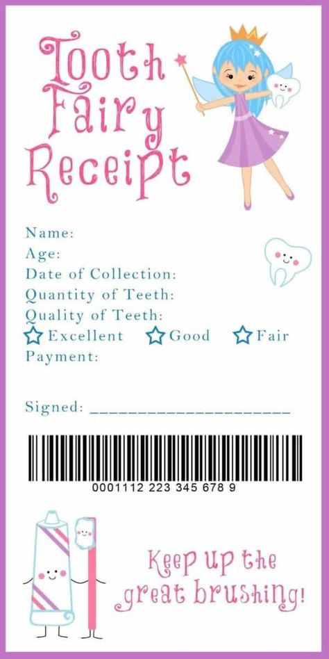 tooth fairy ideas for your child who lost their first tooth. Includes tooth fairy letters, free printable tooth fairy receipts, tooth fairy glitter money and more! Tooth Fairy Receipt, Tooth Fairy Certificate, Tooth Fairy Letter, The Tooth Fairy, First Tooth, Certificate Templates, Tooth Fairy, Professional Templates, Printables Kids