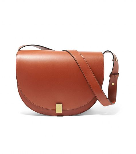 best saddle bags - Victoria Beckham Half Moon Leather Shoulder Bag Saddle Bag Purse, Brown Leather Handbags, Leather Saddle Bags, Genuine Leather Purse, Handbag Heaven, Brown Shoulder Bag, Brown Handbag, Classic Bags, Bag Trends