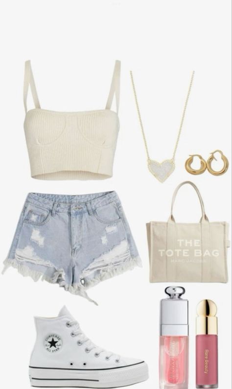 Cute Summer Outfits For Teens Aesthetic, Summer Outfits Teenage Girl, Summer Casual Outfits, Cute Highschool Outfits, Summer Fashion For Teens, Preppy Summer Outfits, Summer Outfits For Teens, Casual Preppy Outfits, Trendy Outfits For Teens