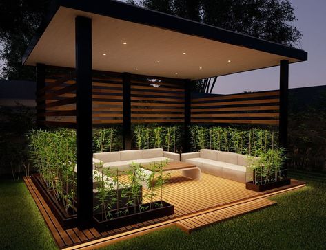 Insteriors on Instagram: “Modern Garden Gazebo design by insteriors. Dm us for more info. . . #gazebo #garden #gardengazebo #interior #interiordesign #design…” Terrace Cabana Design, Gazebo On Terrace, Gazebo Garden Ideas, Garden Gazebo Modern Pergola Designs, Modern Gazebo Design Outdoor, Modern Gazebo Ideas, Gazebo Terrace, Terrace Gazebo, Modern Outdoor Seating Area