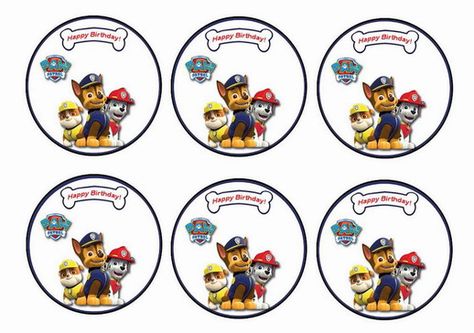 ~ Paw Patrol – Cupcake Toppers – Birthday Printable Paw Patrol Cupcakes, Cupcake Toppers Free, Transportation Birthday, Curious George Birthday, Free Printable Birthday Invitations, Edible Printing, Curious George, Themed Cupcakes, Printable Birthday Invitations