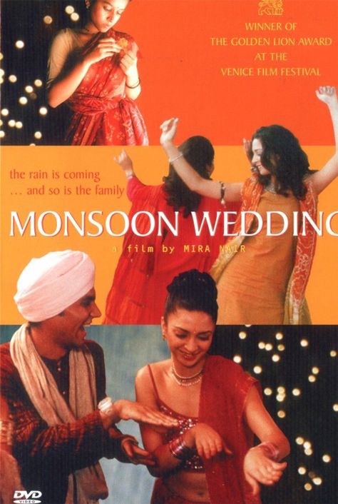 monsoon wedding / "I just fell from grace." "My darling, you have to be standing up in order to be able to fall. I mean, if you keep sitting on your ass, nothing's going to happen." Monsoon Wedding Movie, Indian Movie Recommendations, Indian Movies Bollywood, Bengali Movie Posters, Naseeruddin Shah, Mira Nair, Old Movie Posters Bollywood, Best Movies List, Monsoon Wedding