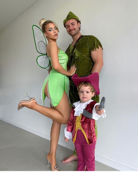 Couples With Baby Halloween Costumes, Beauty And The Beast Halloween Family, Family Of 3 Halloween Costumes Disney, Tinkerbell Family Costume, Costume Ideas Family Of 3, Mom Dad Son Halloween Costumes, Mom Dad And Son Halloween Costumes, Family Of Three Costumes, Family Of 4 Costume Ideas