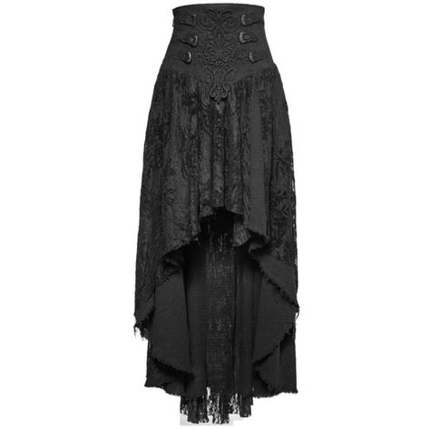 Belladonna High Low Black Lace Corset Skirt by Punk Rave ($120) ❤ liked on Polyvore featuring skirts, punk skirt, mullet skirts, lace skirt, dip hem skirt and lace hi low skirt Victorian Costume Halloween, Skirt Over Jeans, Punk Costume, Goth Skirt, Punk Skirt, Steampunk Skirt, Gothic Skirt, Crinkle Skirt, Victorian Corset