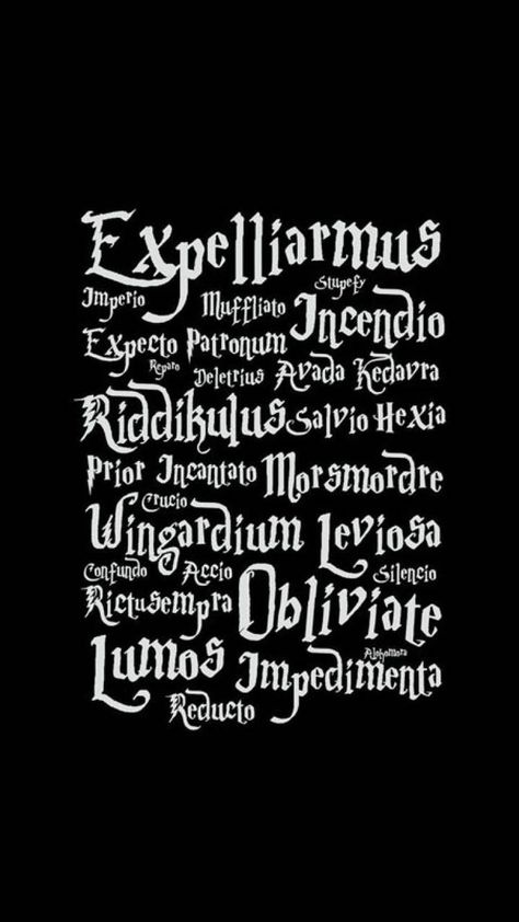 Expelliarmus! Incendio! Obliviate! Lumos! #harrypotter #harrypotterquotes #potterheads #booklove Harry Potter Kawaii, Harry Potter Iphone Wallpaper, Hp Wallpaper, Harry Potter Wallpaper Backgrounds, Harry Potter Wallpaper Phone, Harry Potter Wallpapers, Imprimibles Harry Potter, Harry Potter Phone, Citate Harry Potter