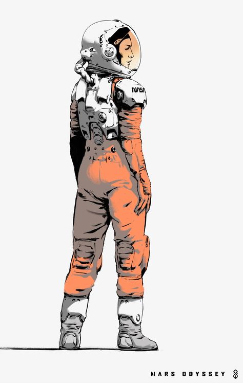 Cyberpunk Astronaut Concept Art, Astronaut Suit Drawing, Spacesuit Concept Art, Sci Fi Space Suit, Space Suit Drawing, Astronaut Character Design, Space Suit Concept Art, Space Character Design, Sci Fi Astronaut