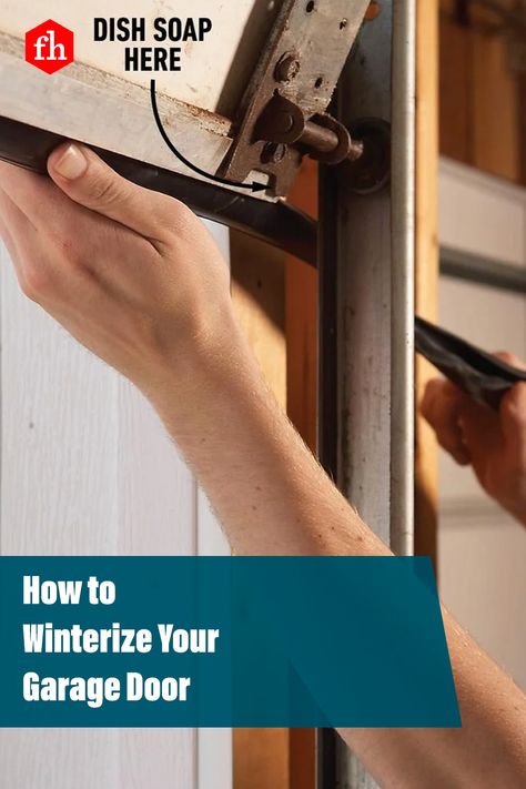 How to Winterize Your Garage Door: https://trib.al/NfYtOJe Winterize Garage Door, Insulation For Garage Door, Homemade Heater Garage Door, Garage Door Seal Weather, Inexpensive Way To Insulate Garage Door, Garage Door Bottom Seal, Garage Door Weather Stripping, Garage Door Trim, Garage Update