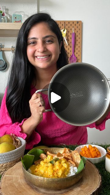 Mango Curry, Ripe Mango, Stainless Steel Pan, Veg Curry, Red Chilli Powder, Raw Mango, Mango Puree, Stainless Steel Pans, Banana Chips