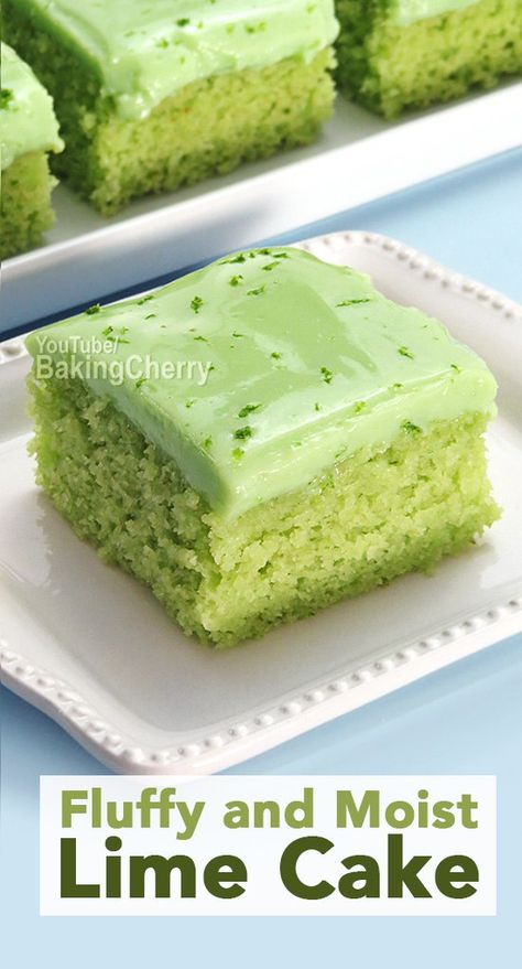 Green Cake (Lime Cake). This quick, easy-to-make lime cake is soft, moist, and delicious! And the best thing is that you can make it at home in just a few minutes with simple ingredients! With a beautiful green color, this cake is perfect for Halloween or any other occasion! #cake #recipe #dessert #lime #homemade Moist Key Lime Cake Recipe, Green Cake Recipe, Key Lime Pound Cake With Key Lime Icing, Lime Jello Cake, Key Lime Icing, Lime Bundt Cake Recipe, Key Lime Cake Recipe, Lime Cake Recipe, Key Lime Pound Cake