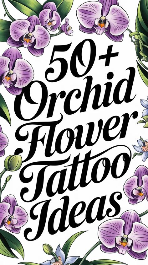 50+ Orchid Tattoos That Look Like Real Flowers Coloured Tattoos For Women, Orchid Flower Tattoo, Orchid Tattoo Design, Orchid Tattoos, Orchid Flower Tattoos, Rose Tattoo Ideas, Sailor Moon Tattoo, Orchid Tattoo, Blue Rose Tattoos